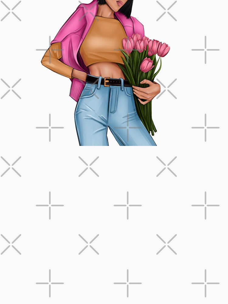 Girl with tulips by Kru-arty