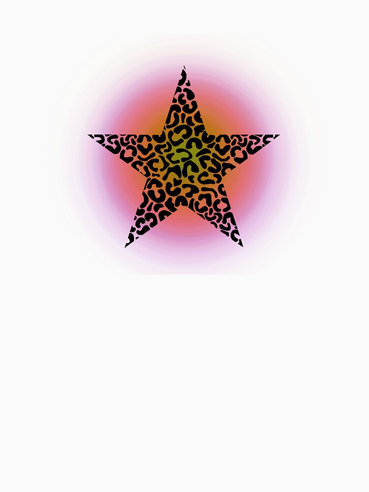 Cheetah Print Airbrush Rainbow Star by SiloisSlay