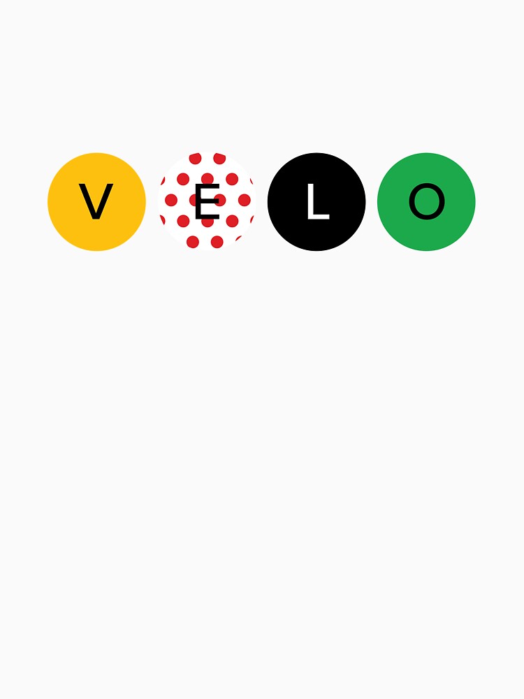 Vélo Cycling Jersey Colors Minimalist Graphic Tee by Just Jollity