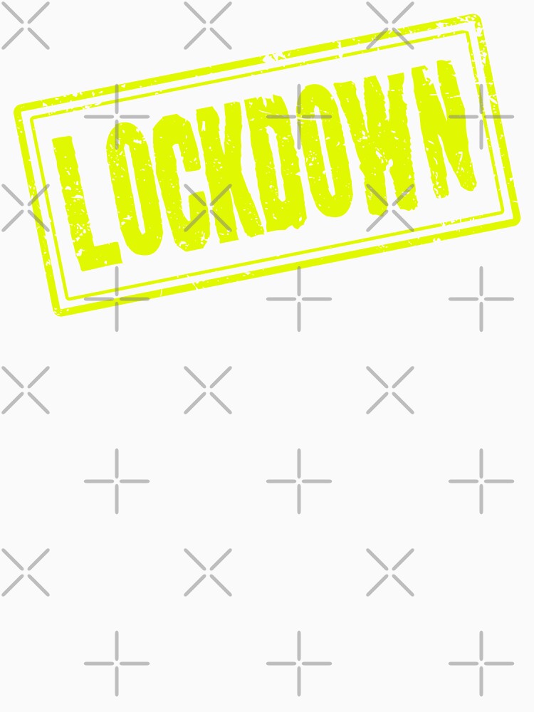 Lockdown (Classic Distressed Vintage Retro Stamp) by SassyClassyMe