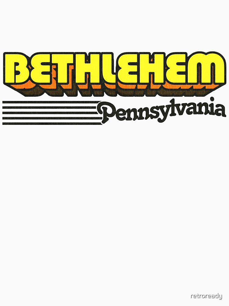 Bethlehem, Pennsylvania | Retro Stripes by retroready