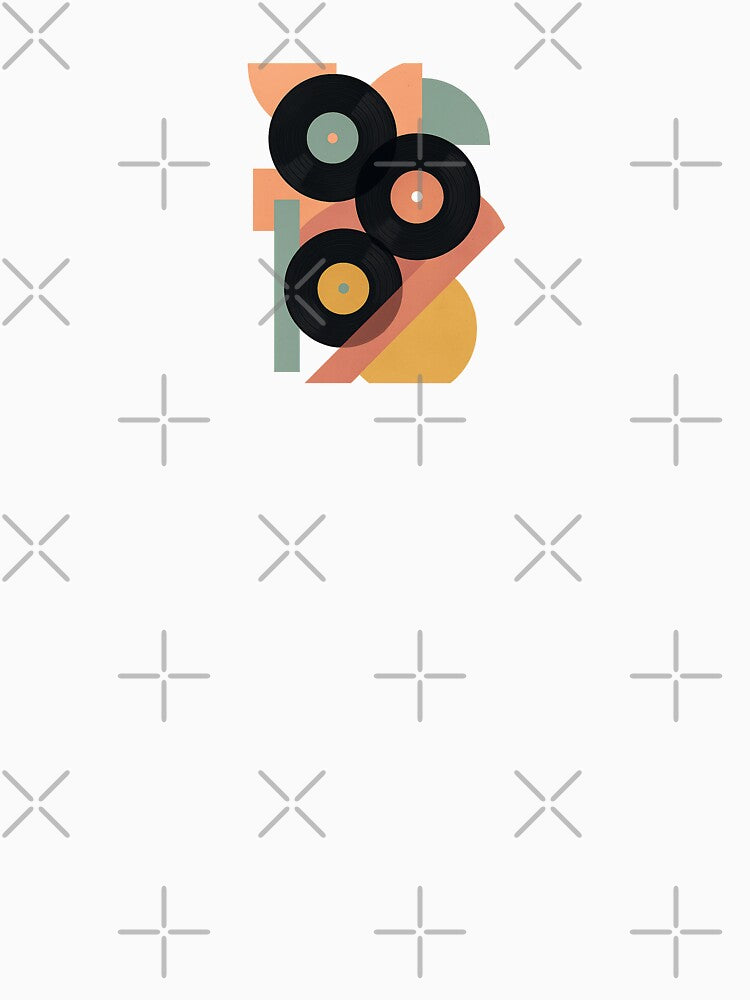 Overlapping Vinyl Abstract Poster by Le Grand Requin