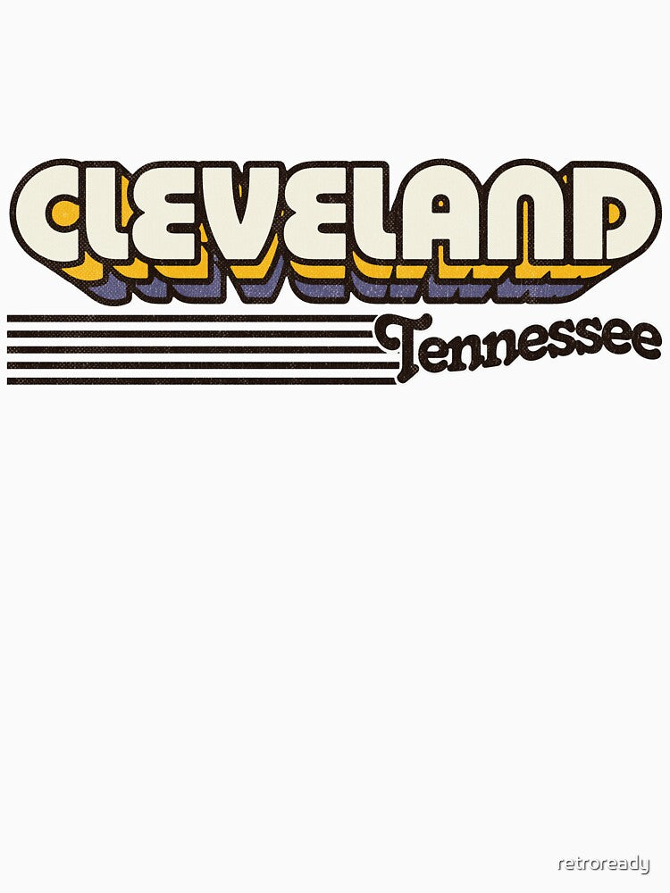 Cleveland, Tennessee | Retro Stripes by retroready