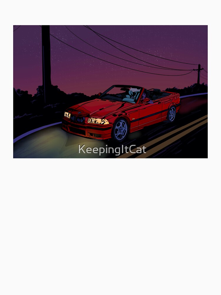 Vintage Red car by KeepingItCat