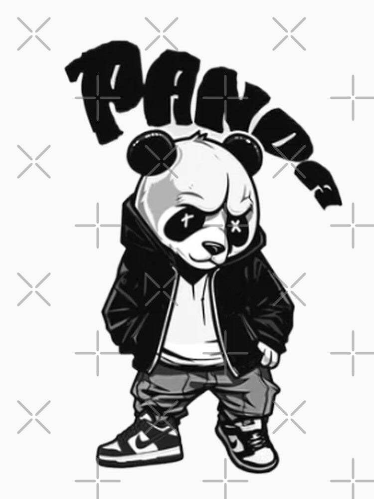 Edgy Panda – Streetwear Fashion for Urban Trendsetters by Kdorsey2 Unisex , , , Long Sleeve Tee