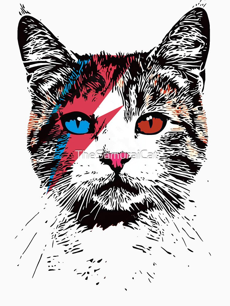 Ziggy Stardust Cat by TheSamuraiCat