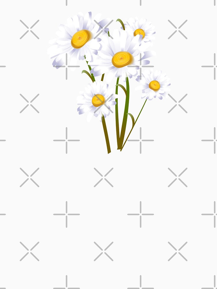Bloom White Watercolor Summer Flowers Pattern by ArtCornerStudio