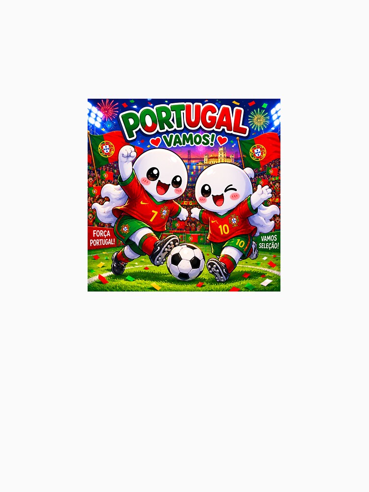 Cute Portugal Football Ghost by QuirkNest Studio Unisex , , , Long Sleeve Tee