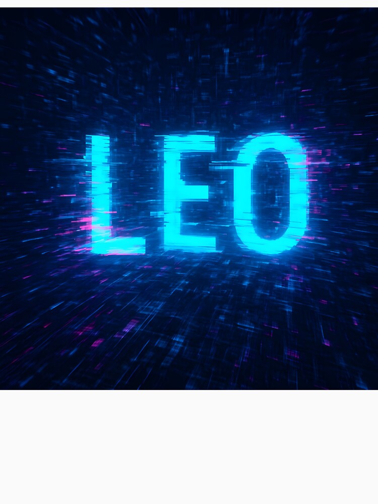 LEO Glitch Dimension – Fractal Matrix Breakdown Name Design by VoidBloom Studio