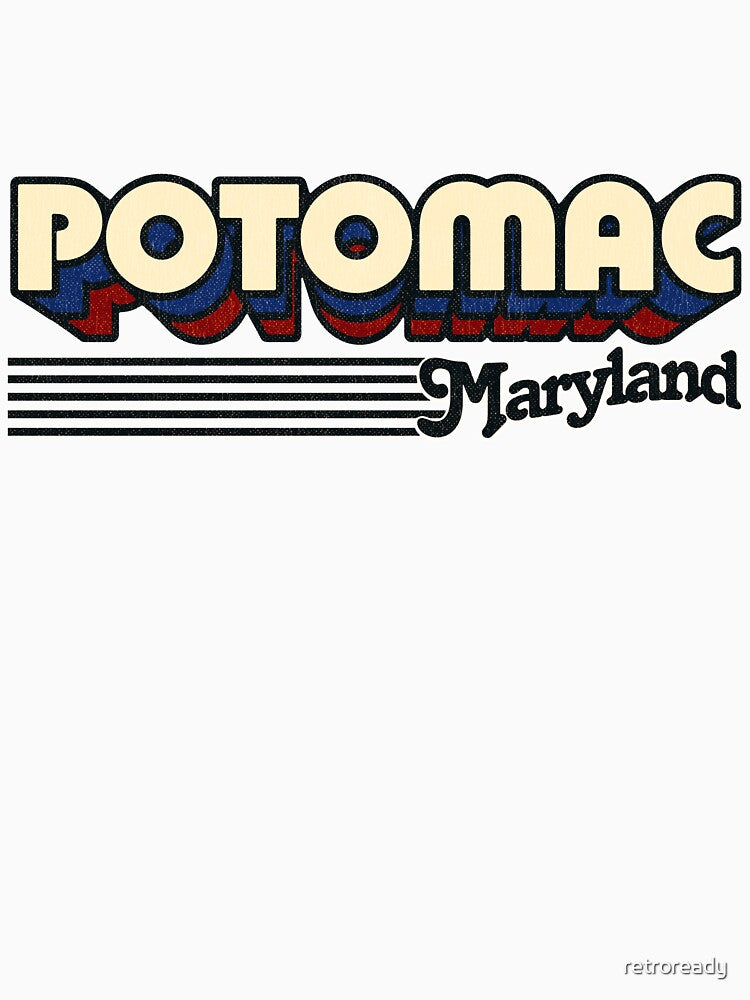Potomac, Maryland | Retro Stripes by retroready