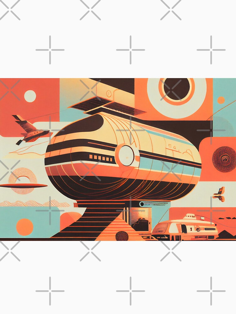 Background in 60s, 70s, 80s style. Wallpaper or poster by anytka