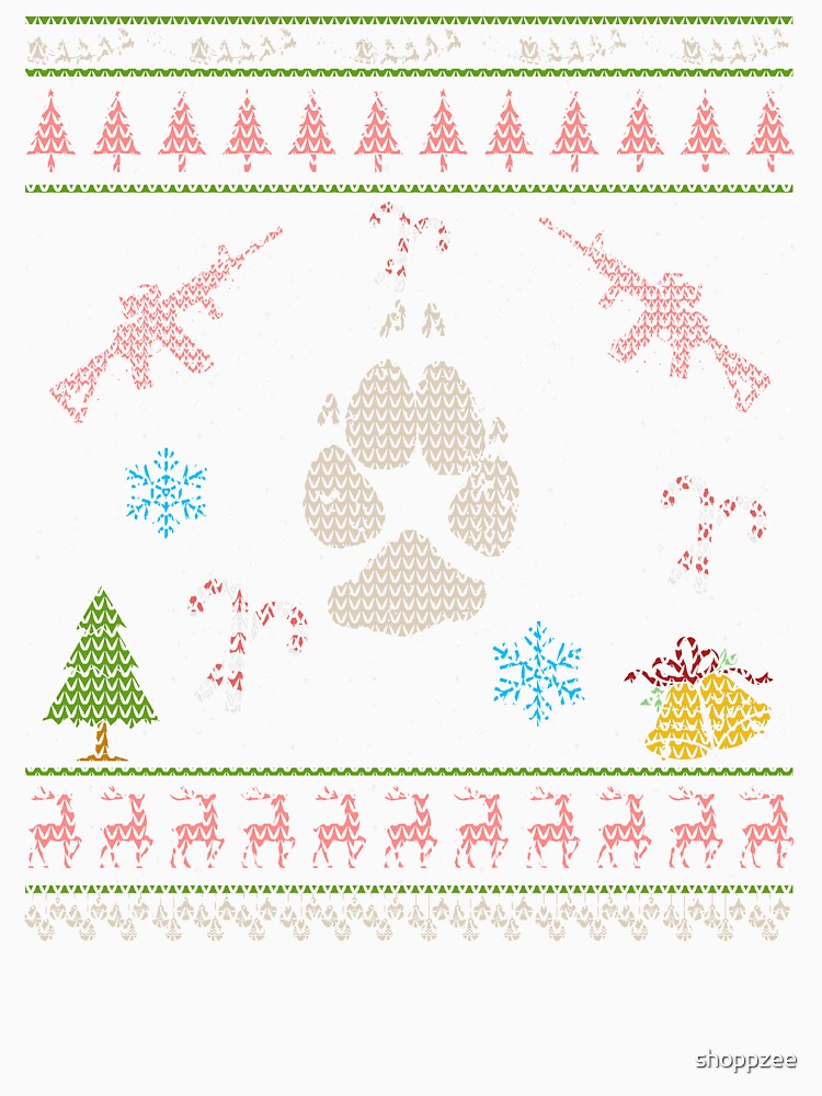 Coyote Hunting Christmas Ugly Sweater Shirt by shoppzee