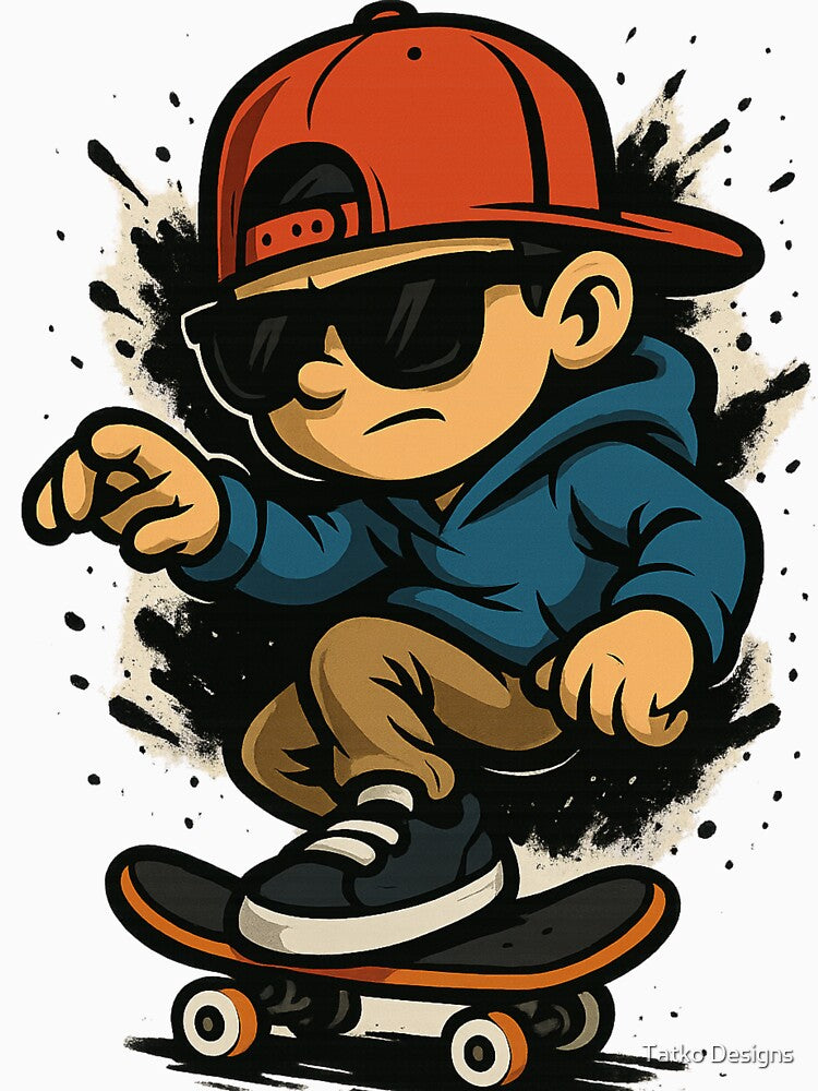 Cool Skater Kid by Tatko Designs