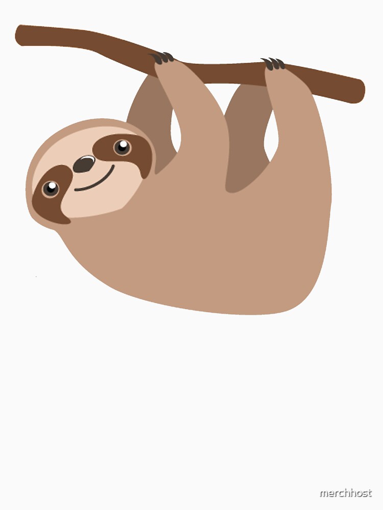 Cute Baby Cartoon Sloth Design by merchhost