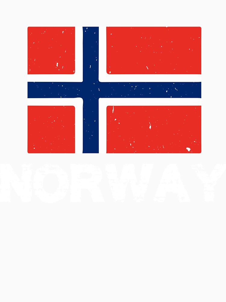 Norway Flag T-Shirt for Men and Women by AllStarMerch