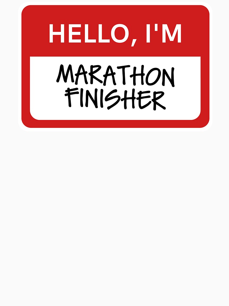 Hello I'm Marathon Finisher in Red by dalciau