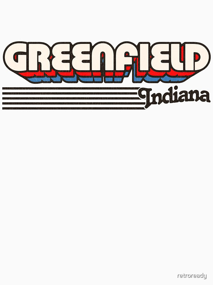 Greenfield, Indiana | Retro Stripes by retroready
