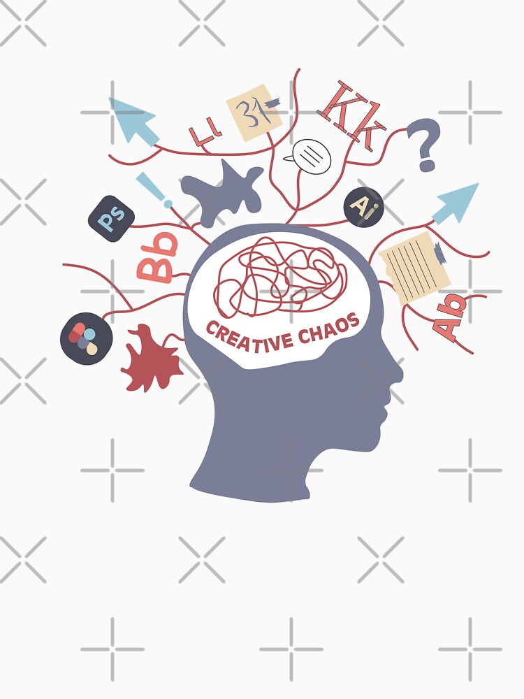 Creative Chaos | Designer Brain Illustration by Creatory.studio