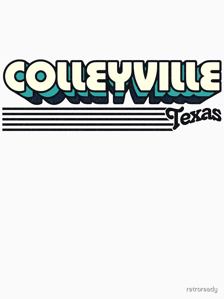 Colleyville, Texas | Retro Stripes by retroready