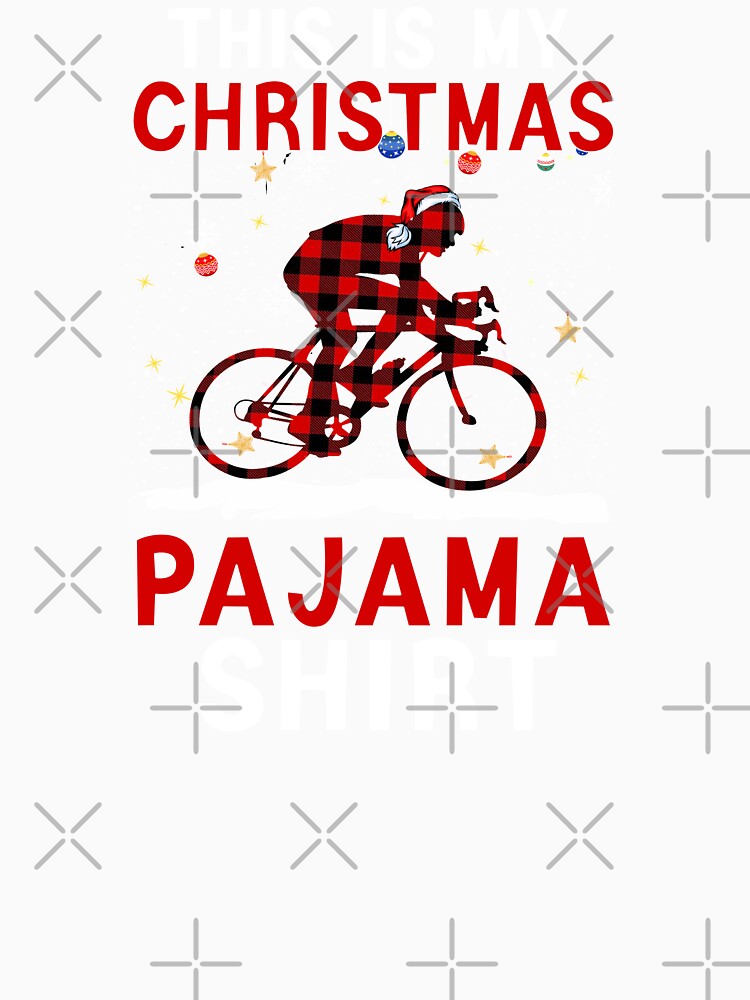 Cycling Christmas Pajama Shirt, Funny Cycling, Cyclist Quote by Aerial Addicts