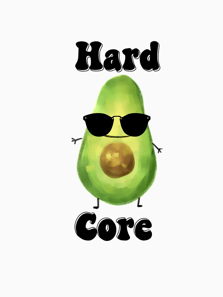Hard core avocado with sunglasses design by FayNdesigns