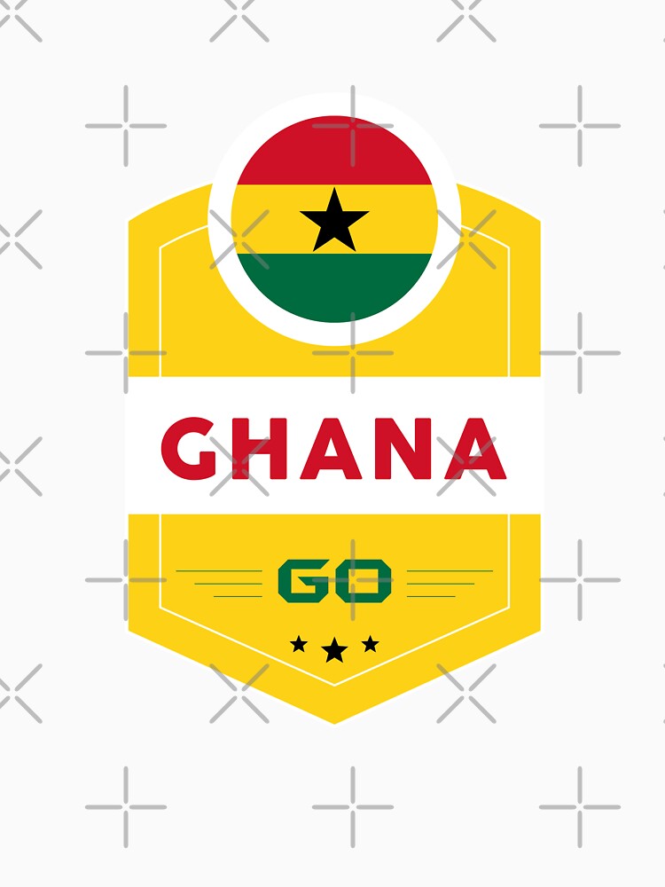 GHANA FLAG SHIELD by MarkMotta Unisex , , , Long Sleeve Tee