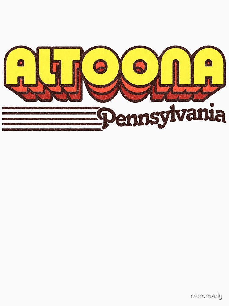 Altoona, Pennsylvania | Retro Stripes by retroready