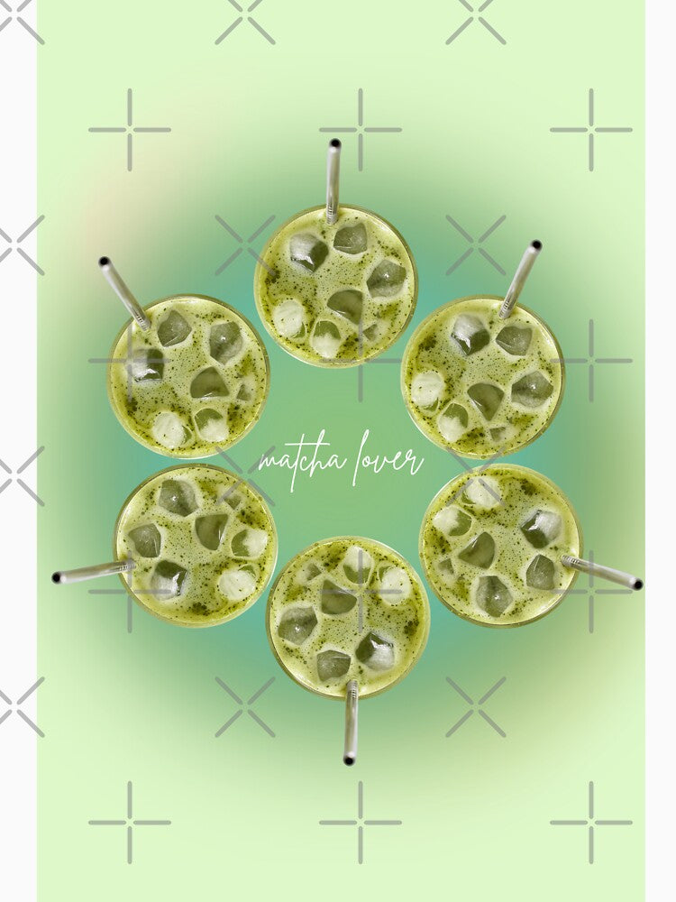 Iced Matcha Vibes – Aesthetic Green Tea Poster by jpb331