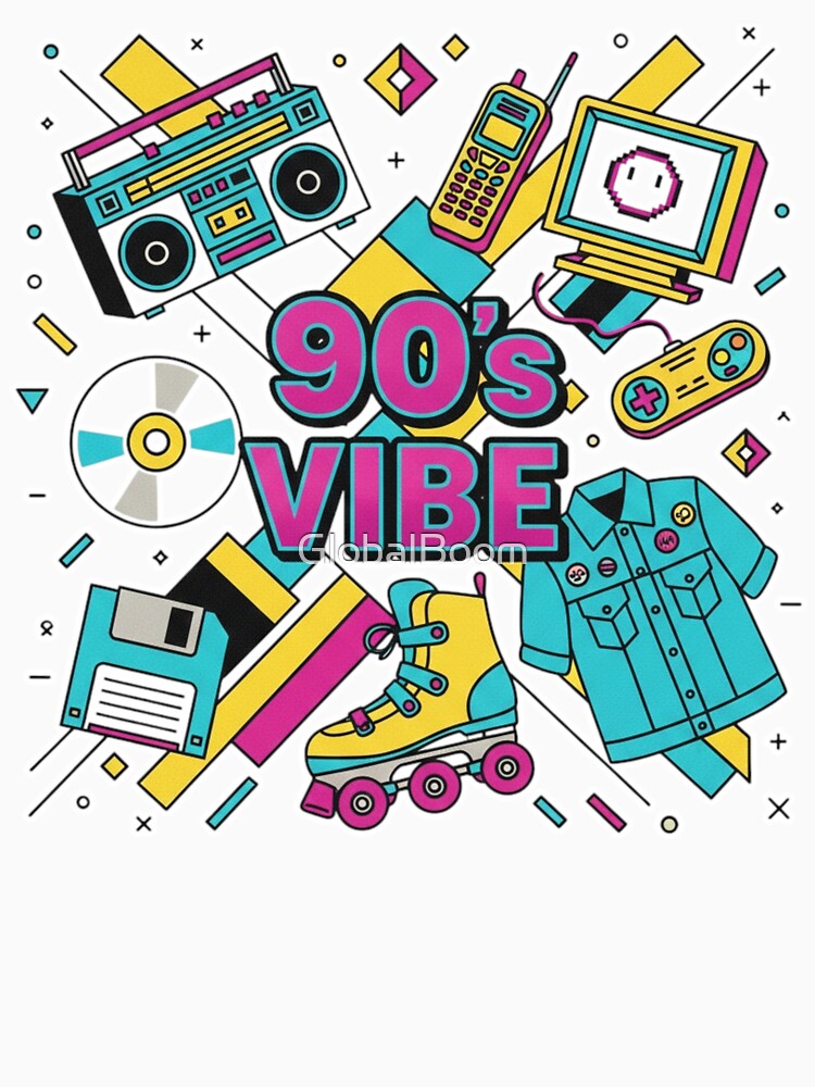 90s Nostalgia Vibes – Retro Symbols, Icons & Memories of the 1990s by GlobalBoom