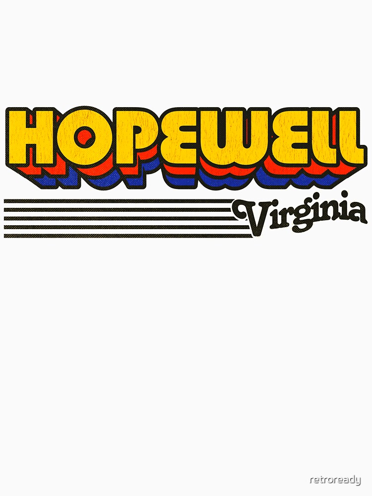 Hopewell, Virginia | Retro Stripes by retroready