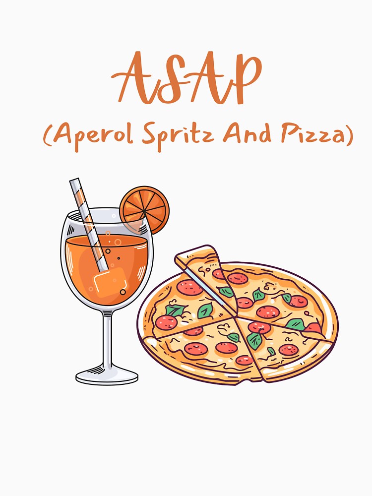 Aperol Spritz and Pizza by MediTerraJoy