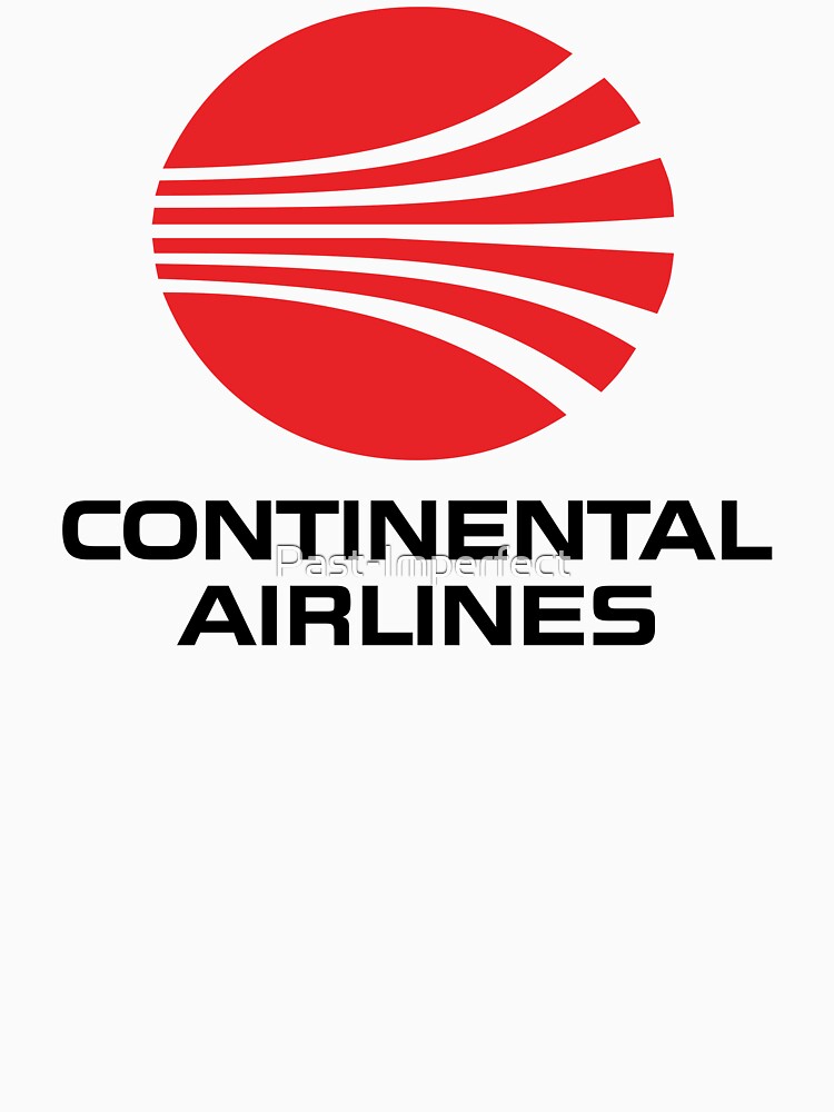 Continental Airlines T-Shirt - Retro Logo Shirt - Defunct Airline by Past-Imperfect