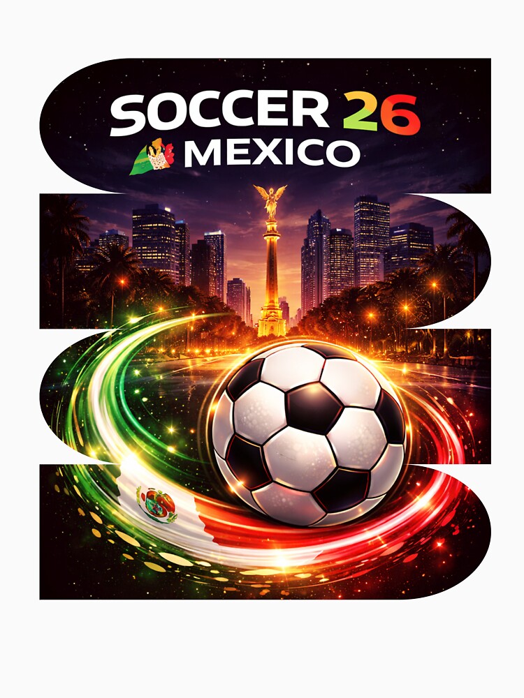 Mexico Soccer 2026 Shirt, Soccer 26 Mexico Fan Tee, Mexico Football Graphic by MK-Charlie Unisex , , , Long Sleeve Tee