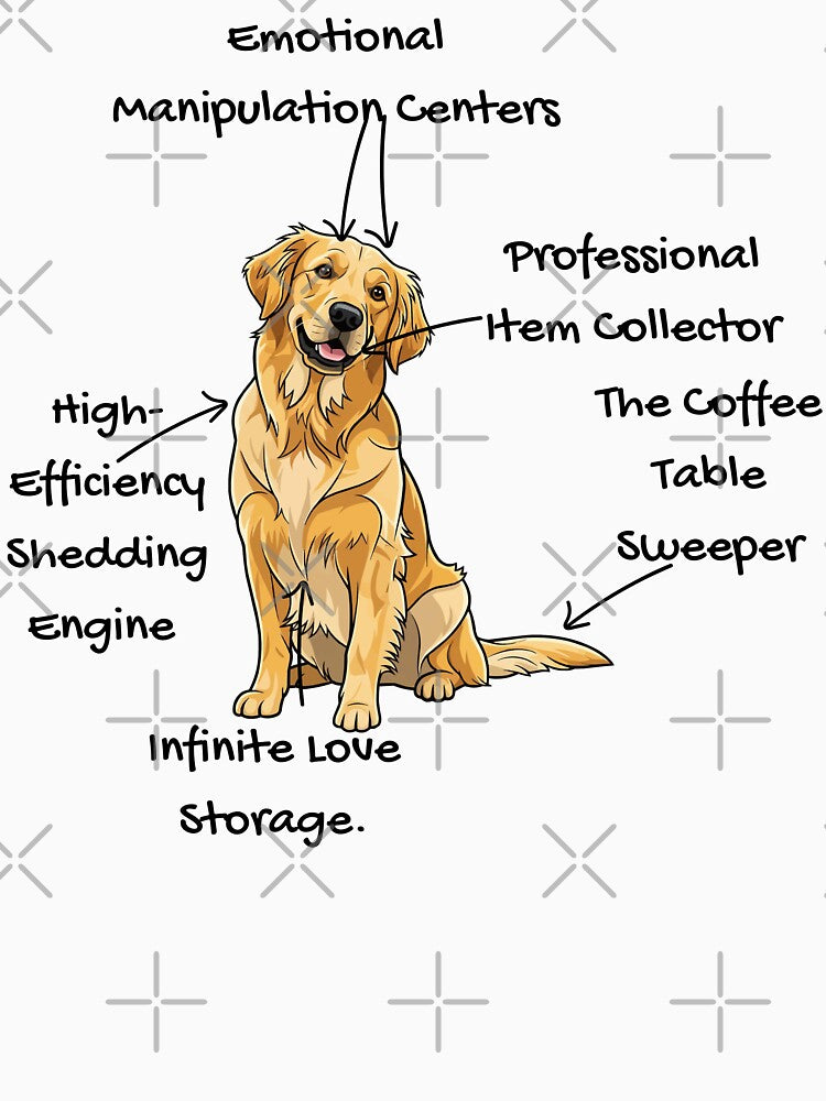 Anatomy of a Golden Retriever - Funny Dog Mom/Dad Gift by RNTStudio
