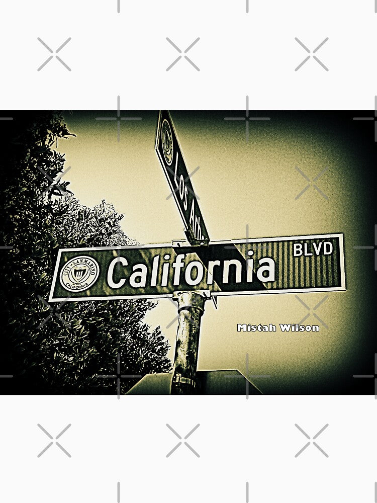 California Boulevard, San Marino, CA by Mistah Wilson by The Street Sign Store Unisex , , , Long Sleeve Tee