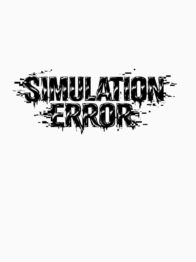 Simulation Error - Glitch Text Art by Antonrec86