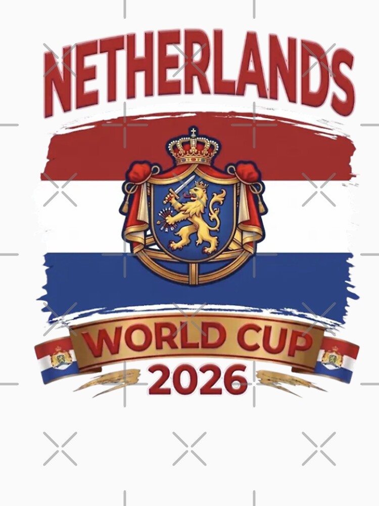 Netherlands World Cup 2026 Coat of Arms Football Design by The Midnight Library - Book Lover Gifts & Kindle Accessories