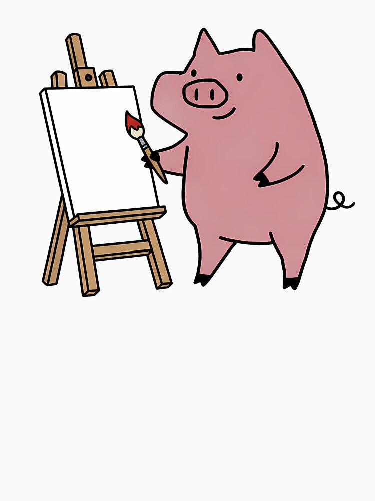 Artist Pig by SimplePiggy