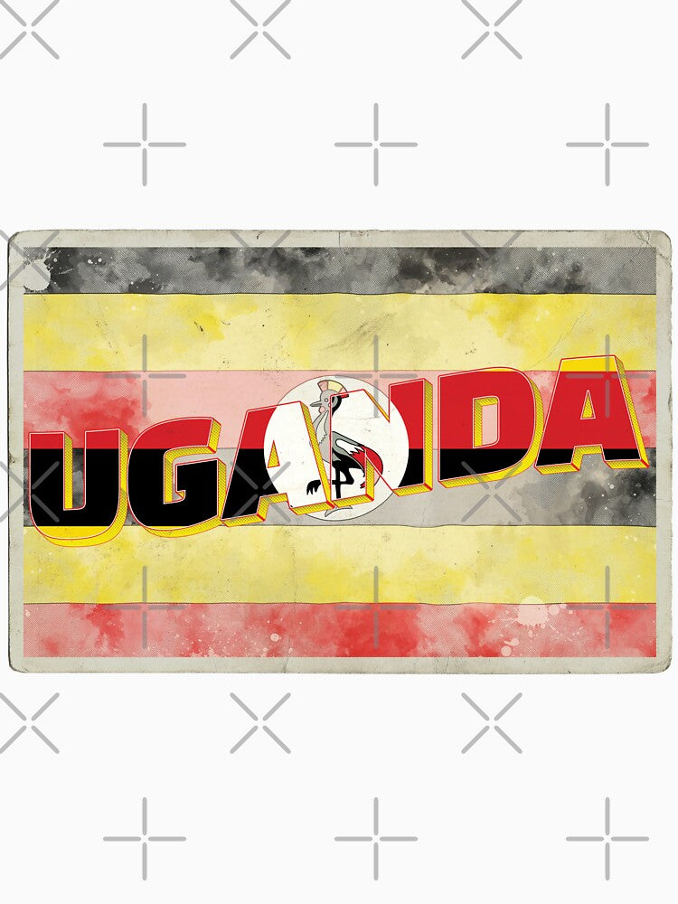 Uganda vintage style retro souvenir by DeveloperProp0