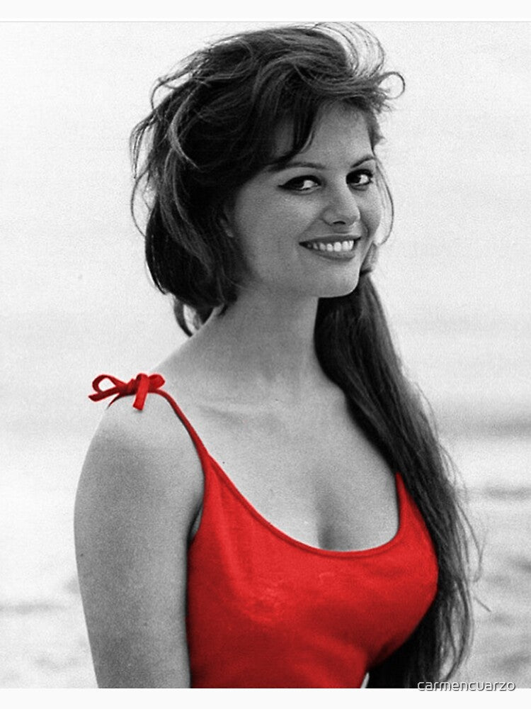 Claudia Cardinale with red shirt by carmencuarzo