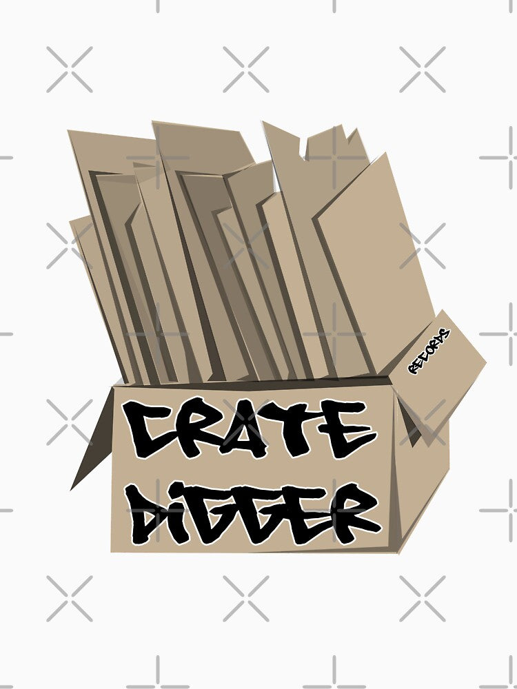 Crate Digger Dj Design Records Hip Hop Vinyl by onjcdesign