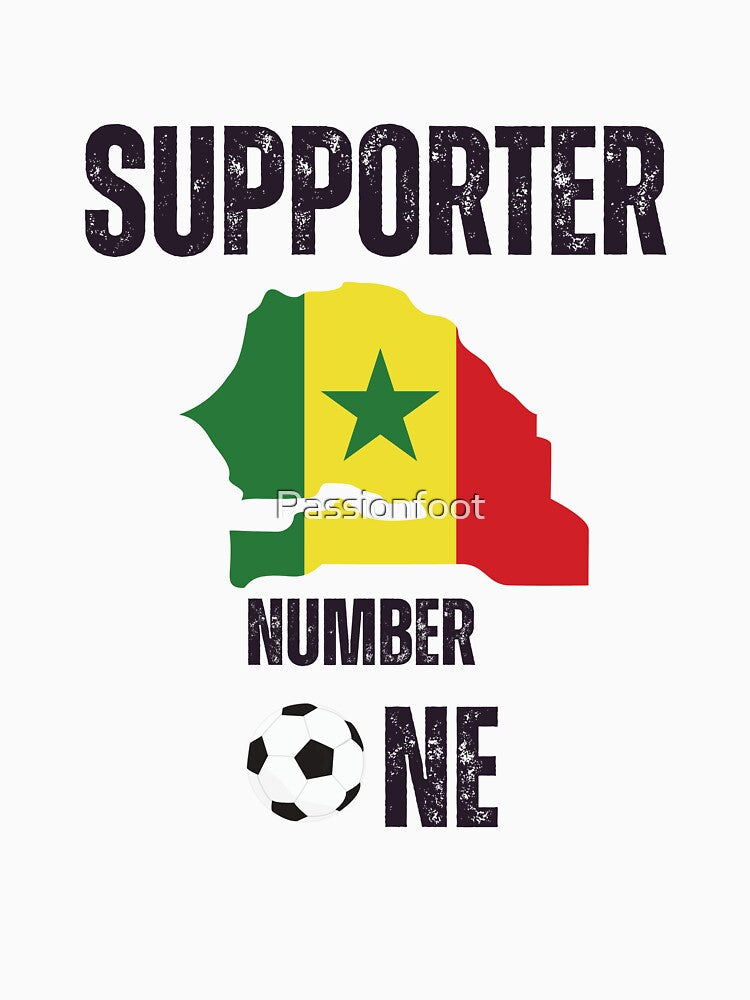Senegal football team, Senegal Lions fan by Passionfoot Unisex , , , Long Sleeve Tee