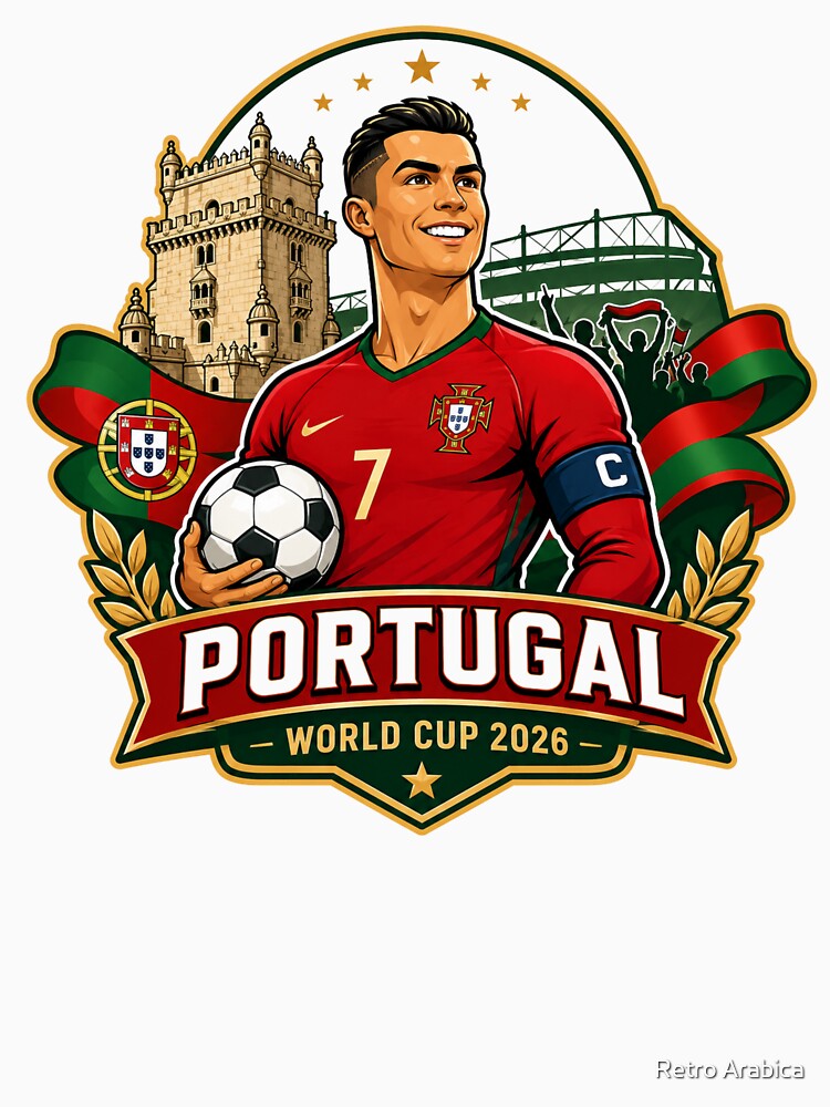 Portuguese Number 7 Football CrestPortuguese Number 7 Football Crest by Retro Arabica Unisex , , , Long Sleeve Tee