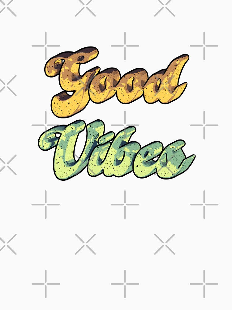 'Good Vibes' retro typography for positive energy by trepiu