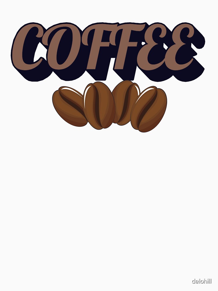 Coffee Lovers Delight - Stylish Coffee Beans Design by delohill