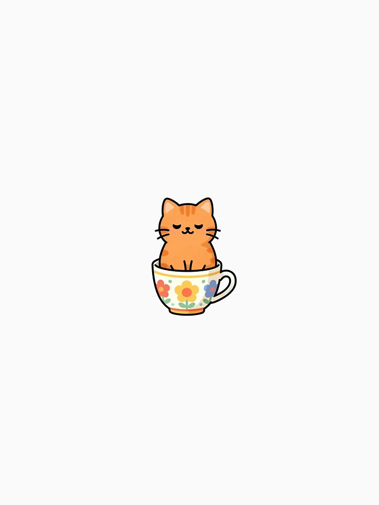 Cute Sleepy Cat in Coffee Mug by SAKTHI2305