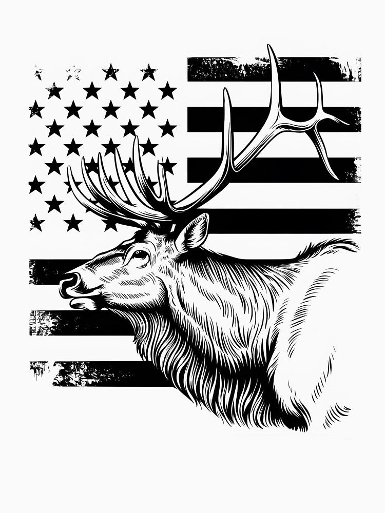 US Elk Deer Shirt | Deer Elk Hunting | Wild Hunter -  USA Outdoor by SlocifieShop