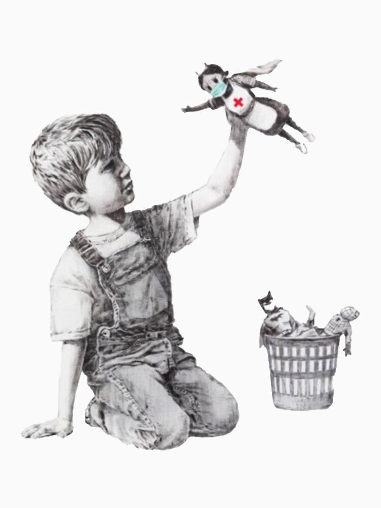 Banksy tribute to nurses by SarahHoltie