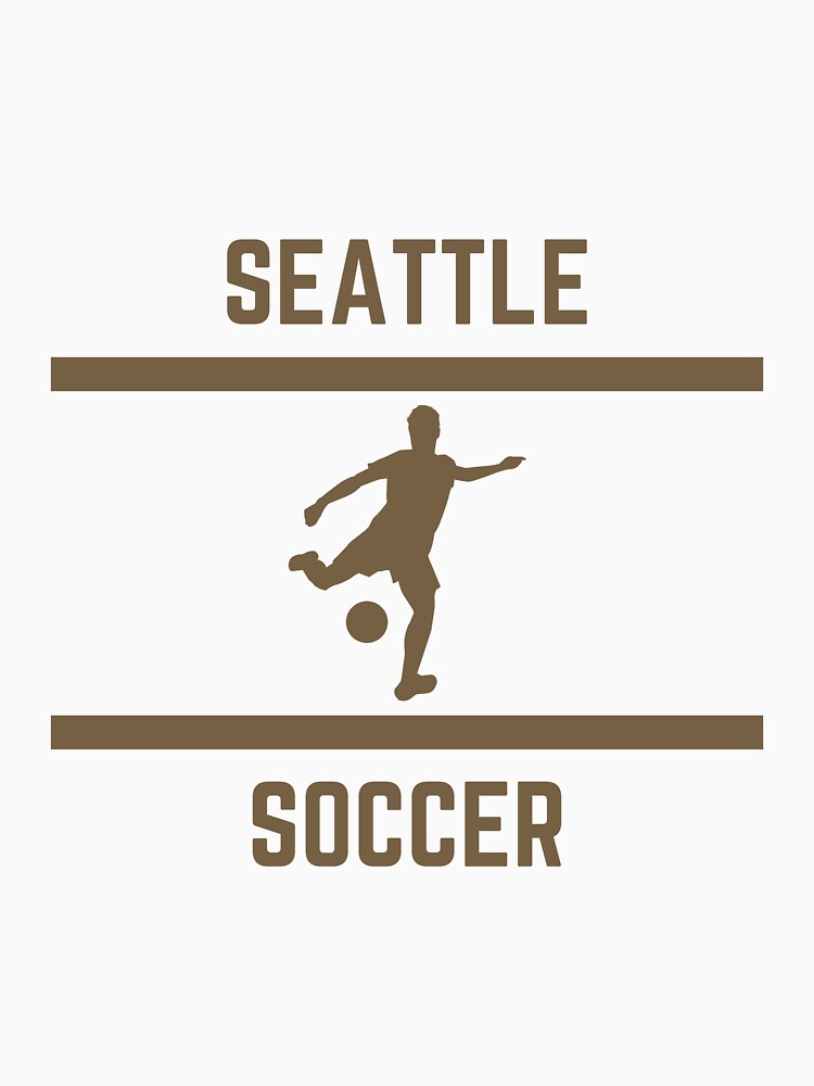 Gold Color Seattle Soccer by IssaraStudio Unisex , , , Long Sleeve Tee