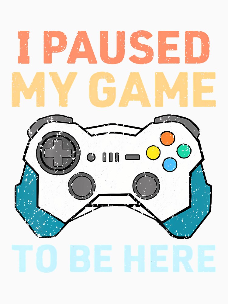 I Paused My Game To Be Here Gamer Gaming Controller by scottsurswab